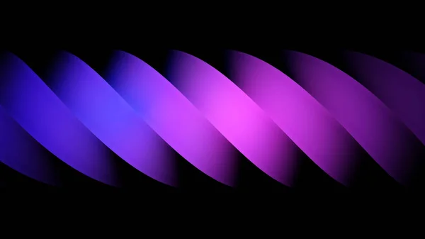 Крупный план абстрактного движущегося захватывающего спирали синего и розового цветов изолированы на черном фоне, бесшовный цикл. Анимация. Красивая вращающаяся катушка . — стоковое фото