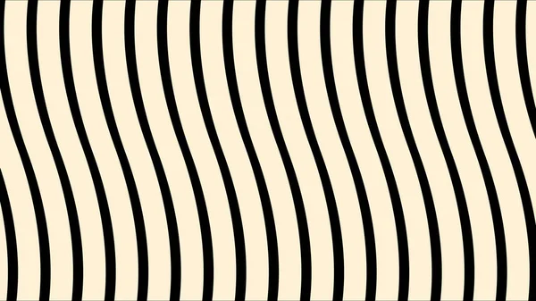 Abstract wavy surface, narrow vertical lines approaching and becoming wider. Animaton. White stripes moving and bending, lined monochrome background. — Stock Photo, Image