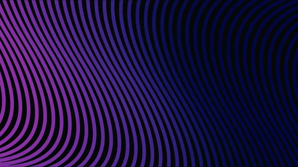 Abstract wavy surface, narrow vertical lines approaching and becoming wider. Animaton. Dark blue stripes moving and bending, lined colorful background. — Stock Photo, Image