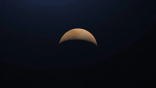 Superficie del planeta Venus girando en su propia órbita en el espacio exterior. Animación. Venus, hermosa esfera giratoria, el planeta más brillante del cielo, concepto de cosmos . — Foto de Stock