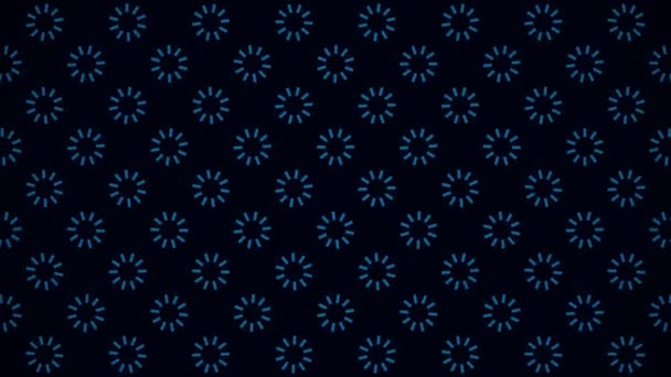 Background of rotating abstract gears. Animation. Abstract background animation with circles rotating at pace resembling gears — Stock Video