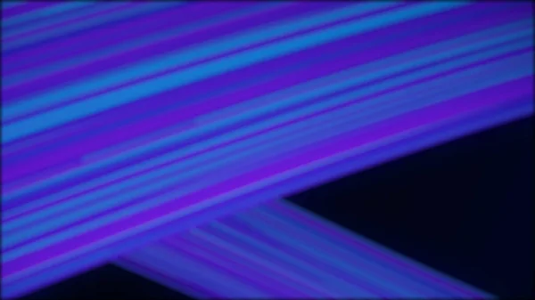Absztrakt színű neon sugarak mozog átlósan fekete háttér, zökkenőmentes hurok. Animáció. Megvilágított elmosódott rózsaszín és kék vonalak, digitális tervezési koncepció. — Stock Fotó