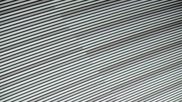 Abstract animation of grey stripes flying diagonally and changing colors. Animation. Narrow stripes moving and flashing, monochrome. — Stock Video