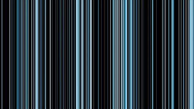 Dikey turkuaz paralel çizgiler siyah arkaplanda sağdan sola hareket ediyor, kusursuz döngü. Animasyon. Sonsuz akışında neon çizgileri daralt.