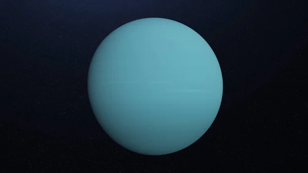 Animazione astratta del pianeta Urano. Animazione. Superficie blu astratta del pianeta Urano rotante nello spazio stellare cosmico. Bellissimo sfondo planetario con il pianeta Urano — Foto Stock