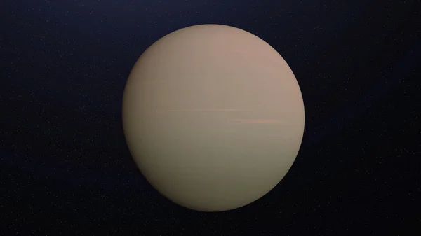 旋转行星冥王星的抽象动画。 动画。 宇宙恒星空间中冥王星行星的单调表面。 冥王星的3D行星动画，用于移动背景 — 图库照片