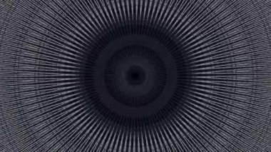 Göz kırpan geometrik şekillerin, dairelerin veya halkaların soyut hunisi, kusursuz döngü. Animasyon. Psikedelik hareketli ışık yuvarlak şekiller, sara tespit testi koyu mavi ve beyaz renkler.