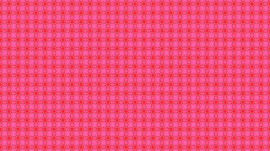 Göz kırpan şekillerin psikedelik kaleydoskop hareketi. Medya. Düz satırlardaki birçok küçük değişen figürün düz tasarımı, simetrik soyut desen, dikişsiz döngü.