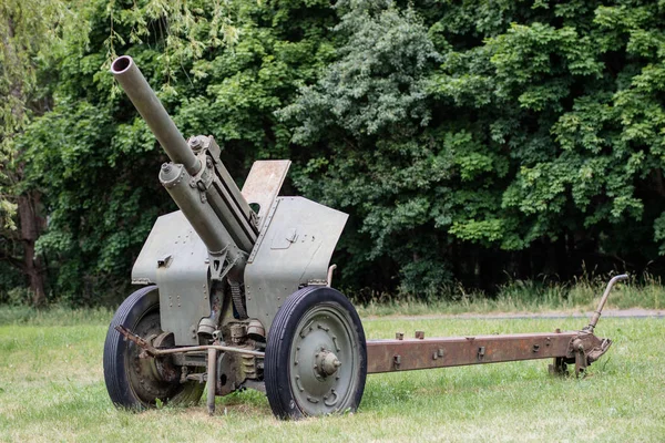 Vecchio Cannone Russo Museo All Aperto Forze Armate Vecchi Siti — Foto Stock