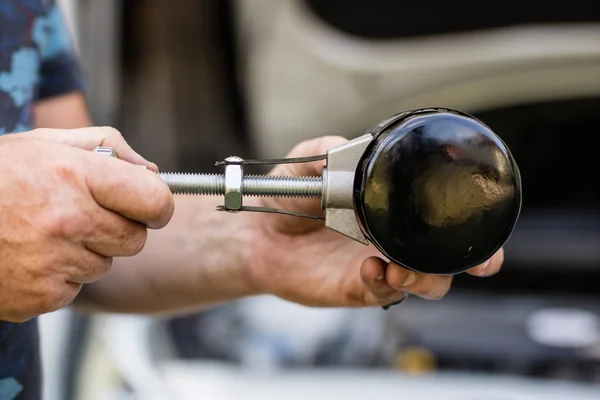 Filtro Aceite Coche Repuestos Para Reparación Automóviles Taller Lugar Taller —  Fotos de Stock