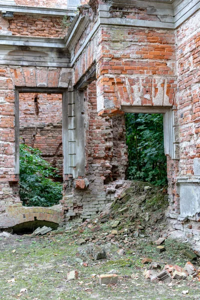 Gamla Ruinerna Den Gamla Herrgården Från 1600 Talet Väggarna Ett — Stockfoto