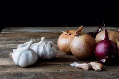 Bir ev yapımı akşam yemeği için hazırlanan taze sebze.