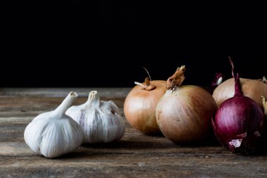 Bir ev yapımı akşam yemeği için hazırlanan taze sebze.