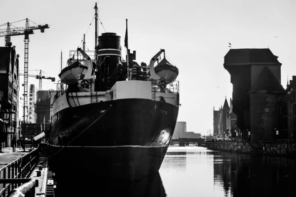 Navire Transport Amarré Quai Dans Port — Photo