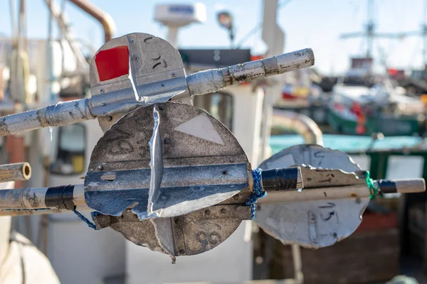 Posti Installazione Reti Pesca Mare Accessori Pesca Stagione Inverno — Foto Stock