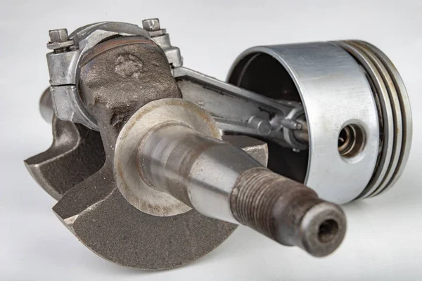 小型燃焼エンジンのピストンと接続ロッド。Componen — ストック写真