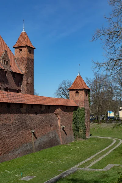 Malbork, Pomorskie/Poland-április, 16, 2019:: Historic teuton — Stock Fotó