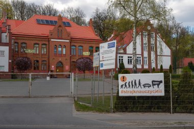 Czluchow, pomorskie / Polonya - 22 Nisan 2019: Tarım sal