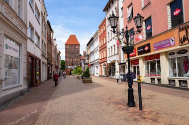 Chojnice, Pomorskie / Polonya - 29 Mayıs 2019: Eski Kapı ci