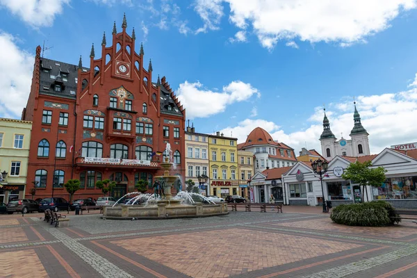 Chojnice, Pomorskie / Polonia - 29 de mayo de 2019: El casco antiguo es un — Foto de Stock