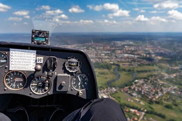 Pila Wielkopolskie Polska Juni 2019 Blick Aus Einem Segelflugzeug Auf — Stockfoto