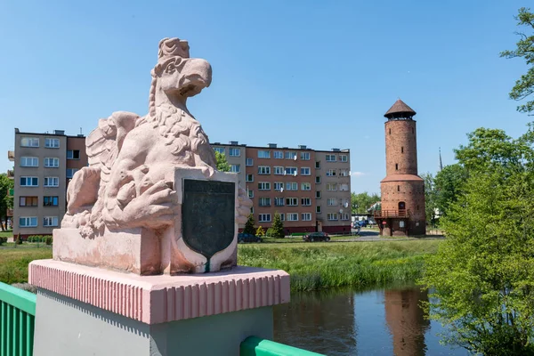 Gryfice, Västpommern/Polen-juni, 5, 2019: bro Ove — Stockfoto