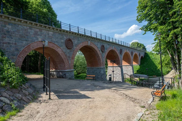 Bytow, Pomeranian Voivodeship / Poland - June 6, 2019: Old histo — Stock Photo, Image