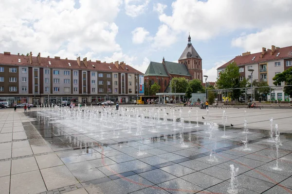 Koszalin, zachodniopomorskie / Polonia - 28 de junio de 2019: Ayuntamiento — Foto de Stock