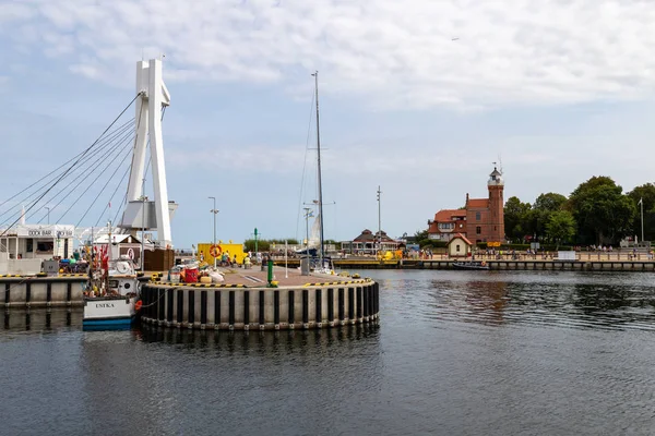 Ustka, Pomeranian / Polonya - 7 Ağustos 2019: Balık avının görünümü