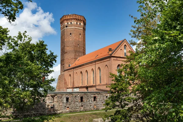Czluchow, Pomerânia / Polônia - 8 de agosto de 2019: Castelo teutônico — Fotografia de Stock