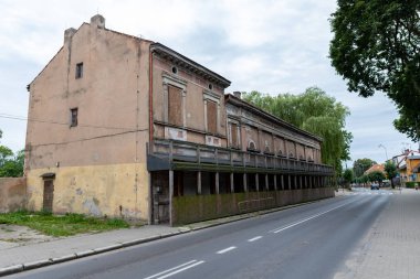 Trzebiatow, zachodniopomorskie / Polonya - 17 Ağustos 2019: Eski 