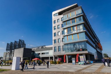 Gdansk Uluslararası Fuarı. Orta Avrupa'daki sergi binaları.