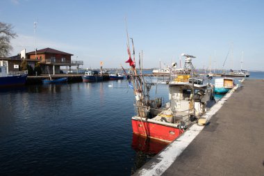 Orta Avrupa 'nın küçük balıkçılık limanı.