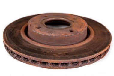 Eski paslı fren disk.