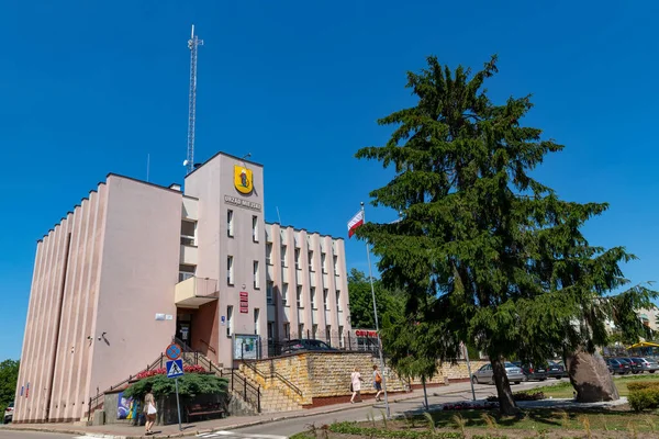 Dzierzgon Pomorskie Poland June 2020 Edificio Las Autoridades Ciudad Una — Foto de Stock