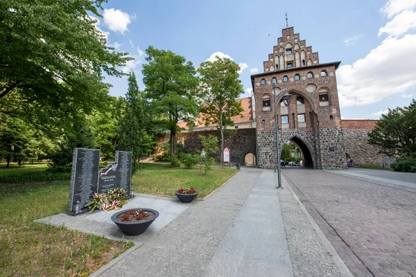 Stargard Zachodniopomorskie Poland July 2020 Gate Defensive Walls Lego Cities — Fotografia de Stock