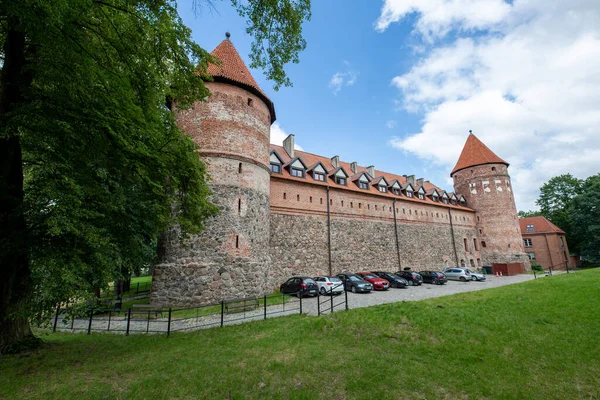 Bytow Pomorskie Polen Juli 2020 Gammal Bro Byggd Sten Och — Stockfoto