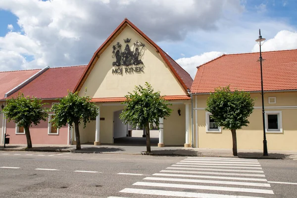 Pyzdry Wielkopolskie Polonia Julio 2020 Interior Una Iglesia Católica Histórica —  Fotos de Stock