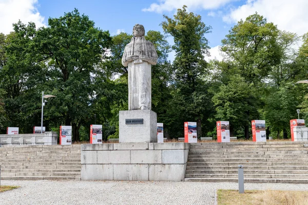 Szczecin Zachodniopomorskie Polsko Srpen 2020 Pohled Budovu Městské Samosprávy Ostrově — Stock fotografie