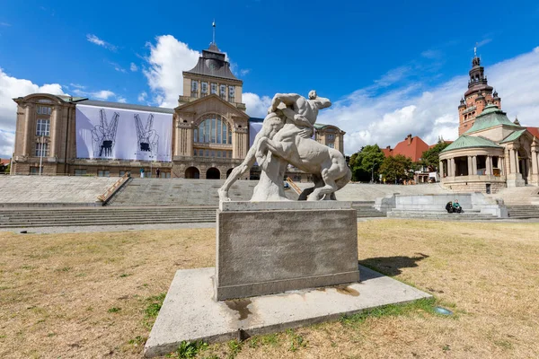 Szczecin Zachodniopomorskie Polonia Agosto 2020 Hakenterrasse Szczecin Lugar Para Pasear —  Fotos de Stock