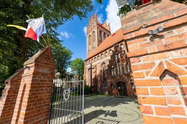 Lebork Pomorskie Polonya Eylül 2020 Pomerania Küçük Bir Kasabanın Merkezindeki — Stok fotoğraf