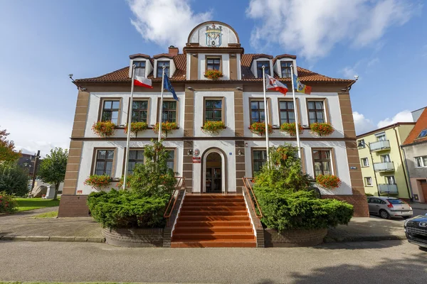 Zlocieniec Zachodniopomorskie Polonia Octubre 2020 Edificio Antiguo Centro Una Pequeña —  Fotos de Stock