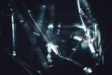 Soyut makro. Parılda ve bokeh