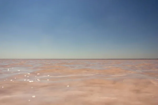 Primer Plano Del Agua Del Lago Rosa Salado Bursol Territorio — Foto de Stock