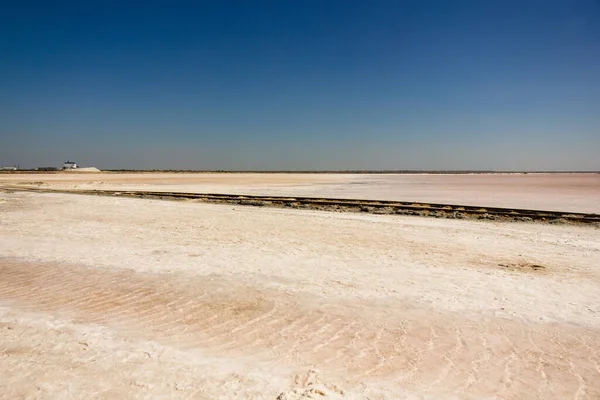 Primer Plano Del Agua Del Lago Rosa Salado Bursol Territorio — Foto de Stock