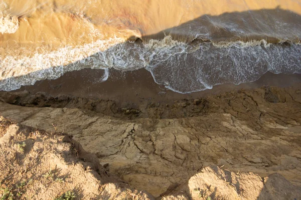 Вид Скалу Возле Большого Ярового Соленого Озера Алтайский Край — стоковое фото