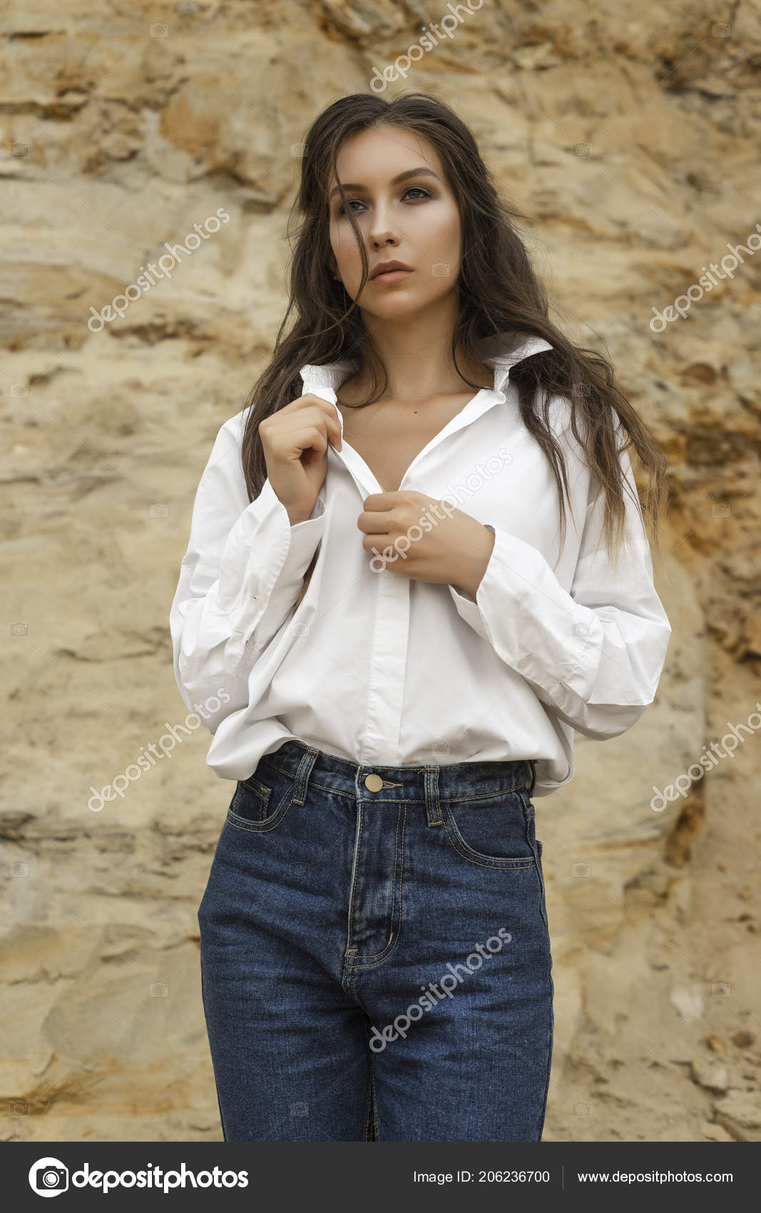 jeans chemisiers blancs femme