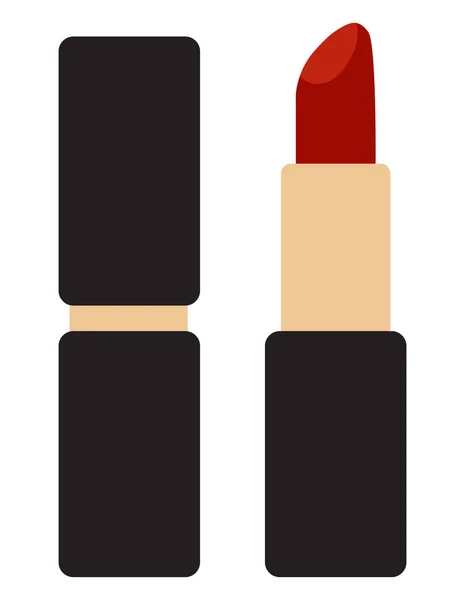 Lápiz Labial Icono Plano Aislado Sobre Fondo Blanco Ilustración Vectorial — Vector de stock