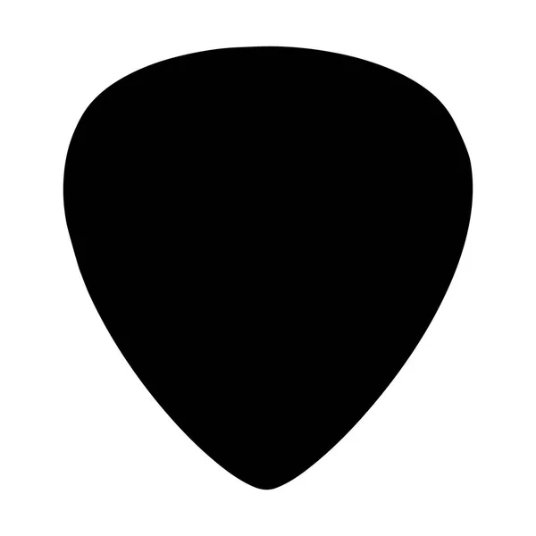 Gitarre Pickvektorsymbol Isoliert Auf Weißem Hintergrund — Stockvektor