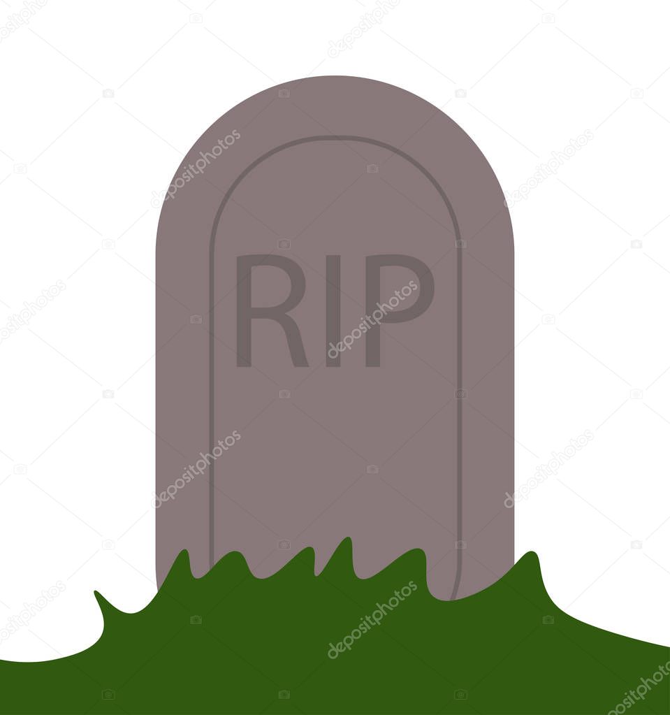RIP grave vector icon, death symbol. Modern, simple flat vector illustration for web site or mobile app